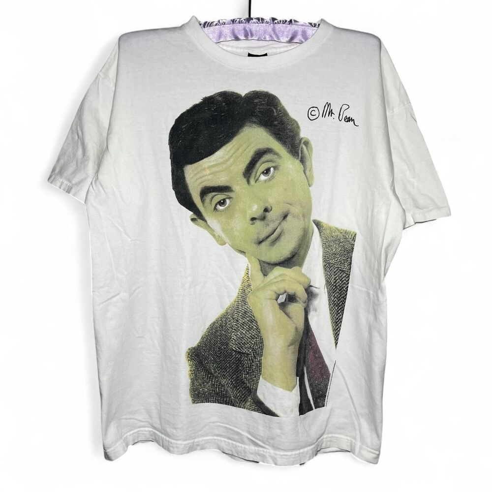 Vintage 1998 90s Mr Bean Movie Promo Funny Retro Classic Comedy T-Shirt Size XL